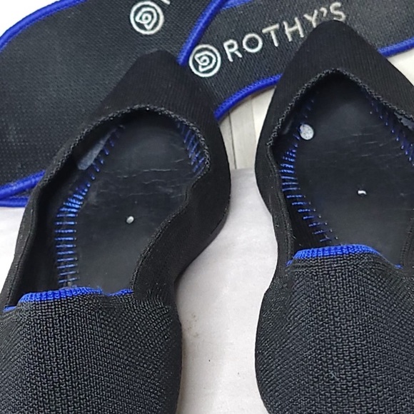 Rothy’s The Point Knit Stretch Pointed Flats Washable Shoes Black✨️9 - Picture 6 of 7